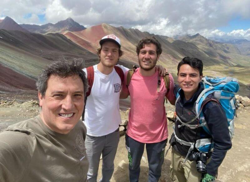 rainbow mountain day hike with get in peru