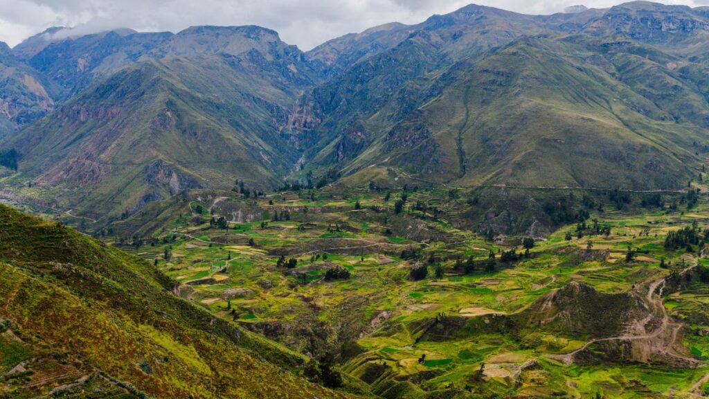 valle del colca get in peru