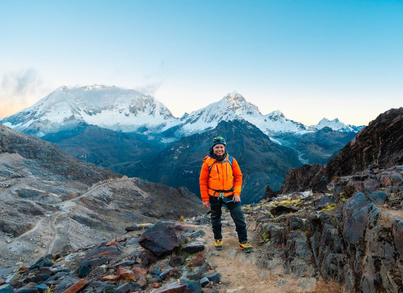 Paisaje del Nevado San Mateo en la Cordillera Blanca de Huaraz